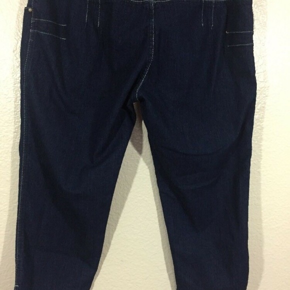 X- Tasy Women's Blue Denim Stretch Bermuda Shorts - Picture 3 of 7